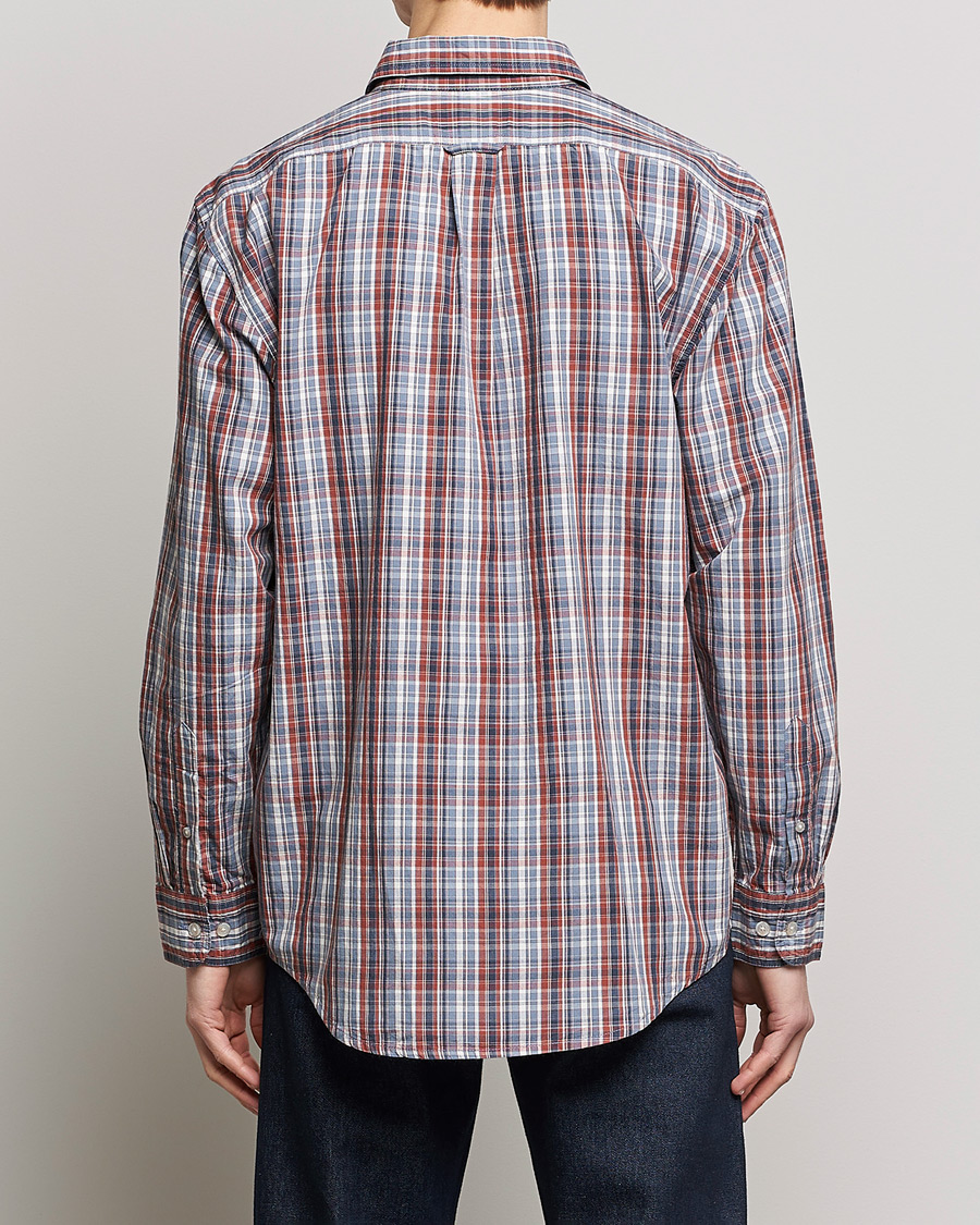 Herr | Skjortor | Filson | Washed Feather Cloth Shirt Navy/Iron/Ivory