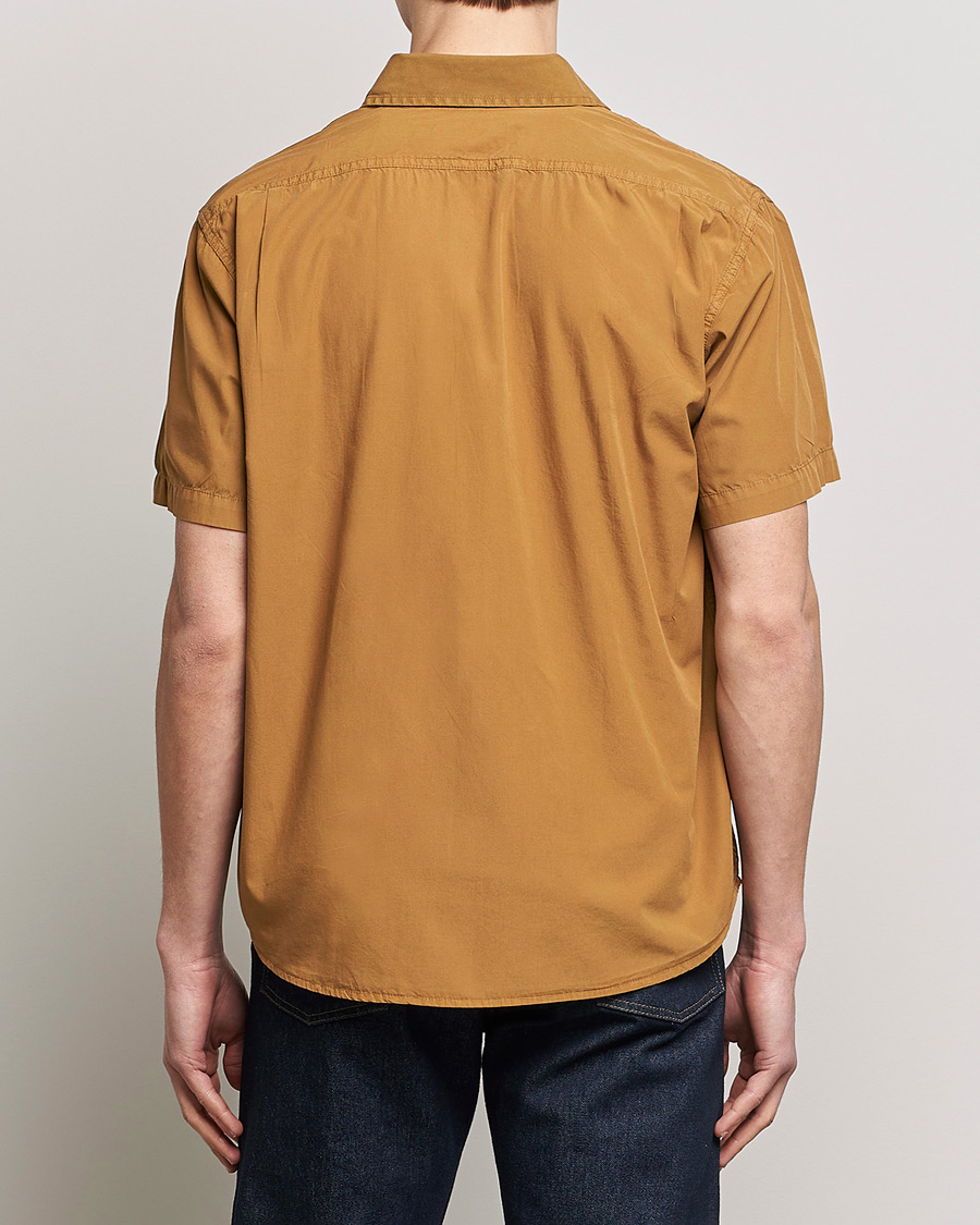 Herr | Skjortor | Filson | Washed Feather Cloth Short Sleeve Shirt Gold Ochre