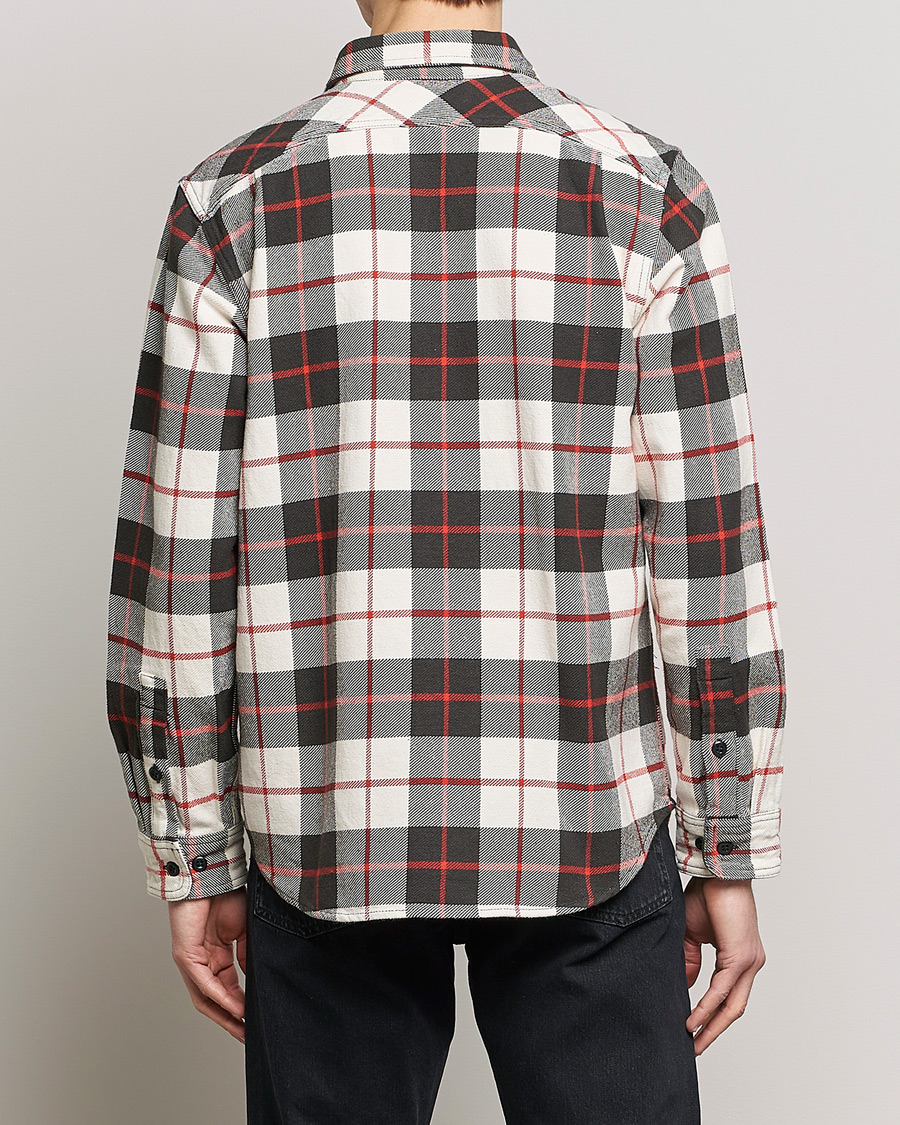 Herr | Skjortor | Filson | Vintage Flannel Work Shirt Natural/Charcoal
