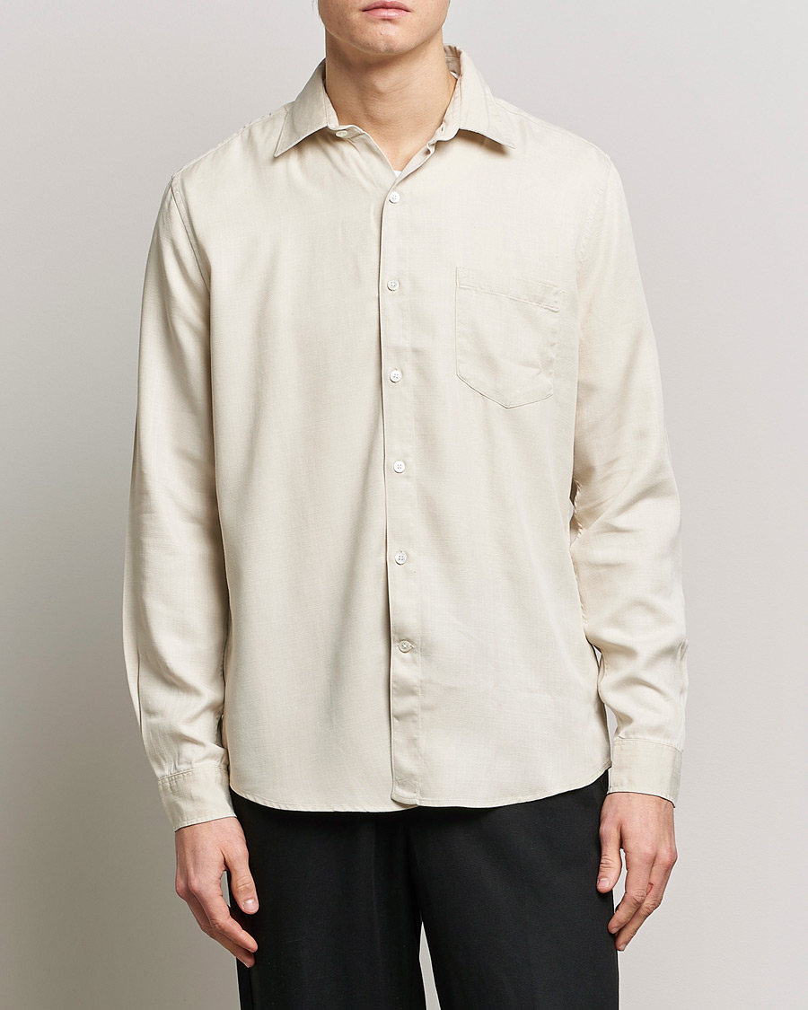 Herr | Skjortjackor | A Day's March | Daintree Tencel Shirt Sand