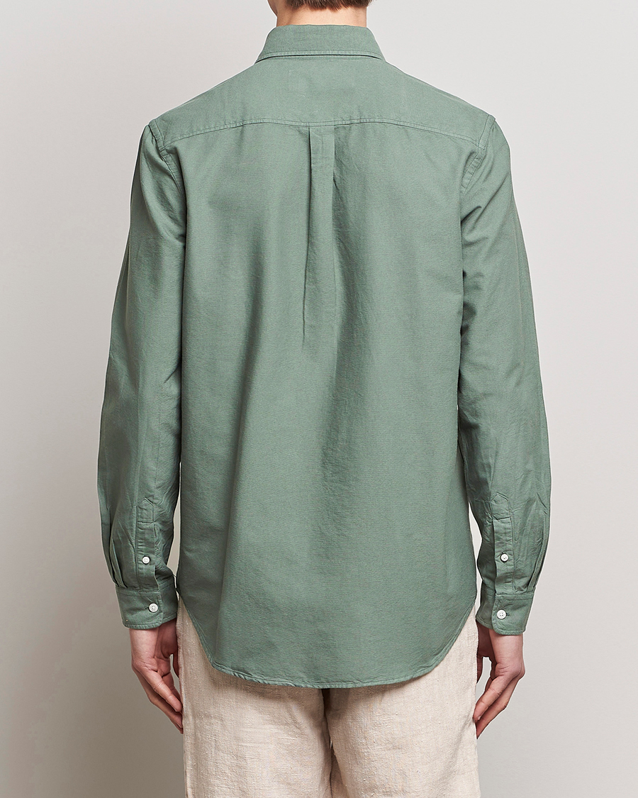 Herr | Skjortor | A Day's March | Moorgate Dyed Oxford Shirt Dusty Green