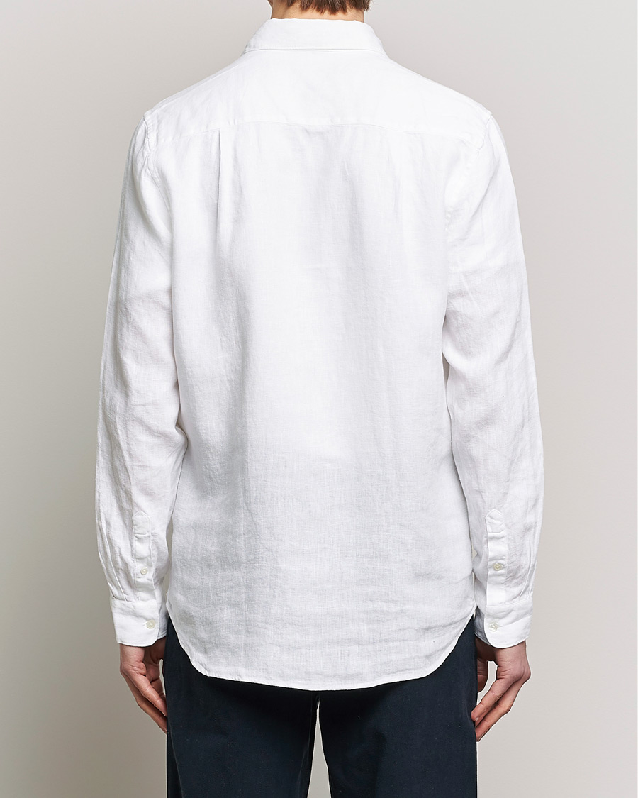 Herr | Skjortor | A Day's March | Abu Linen Shirt White