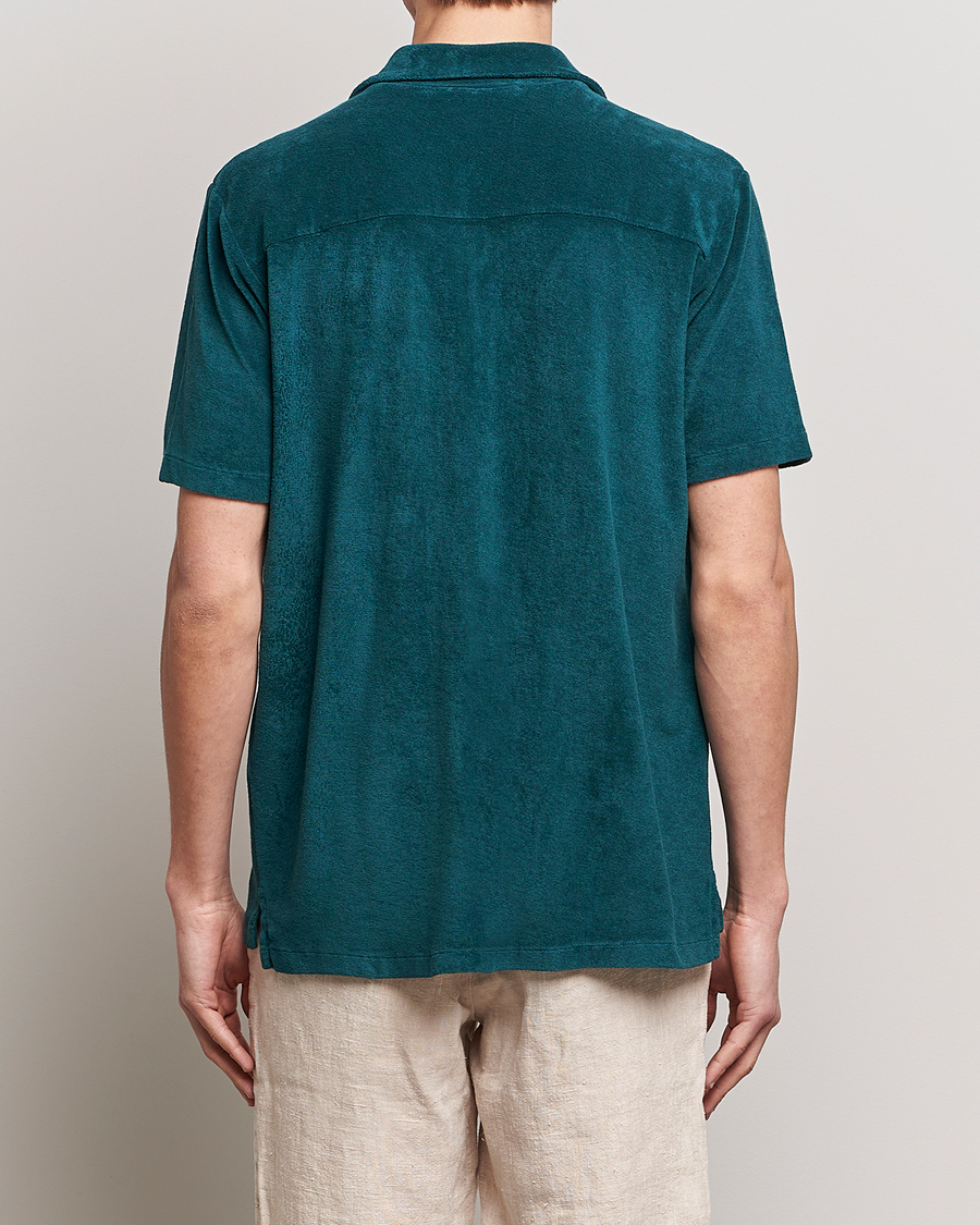 Herr | Skjortor | A Day's March | Yamu Short Sleeve Terry Shirt Teal