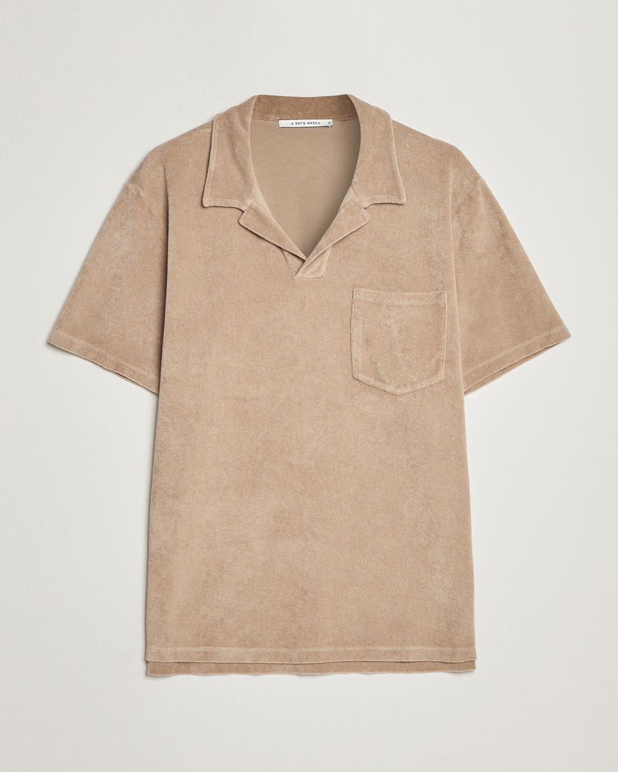 Herr | Pikéer | A Day's March | Terry Polo Khaki