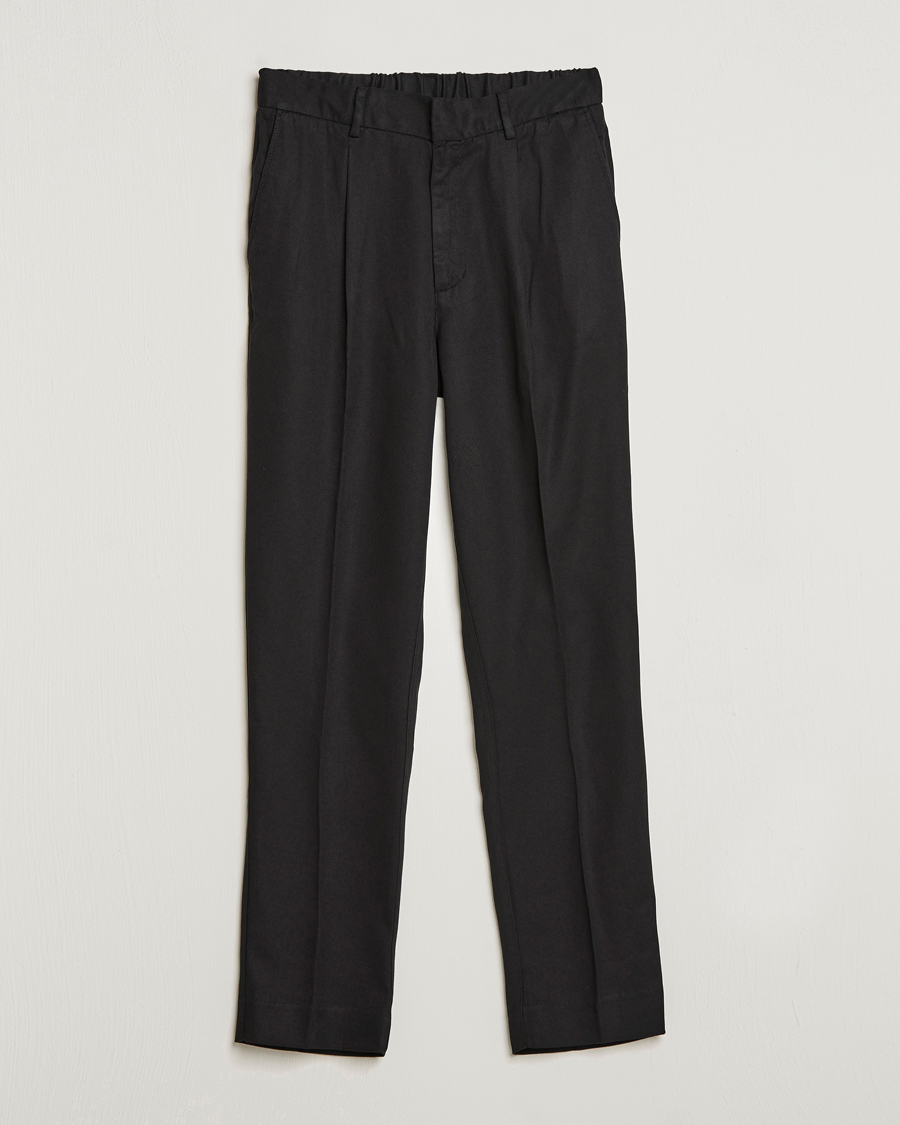 Herr | Byxor | A Day's March | Smart Trouser Tencel Black