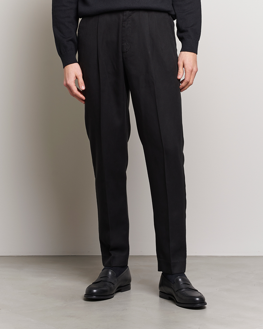 Herr | A Day's March | A Day's March | Smart Trouser Tencel  Black