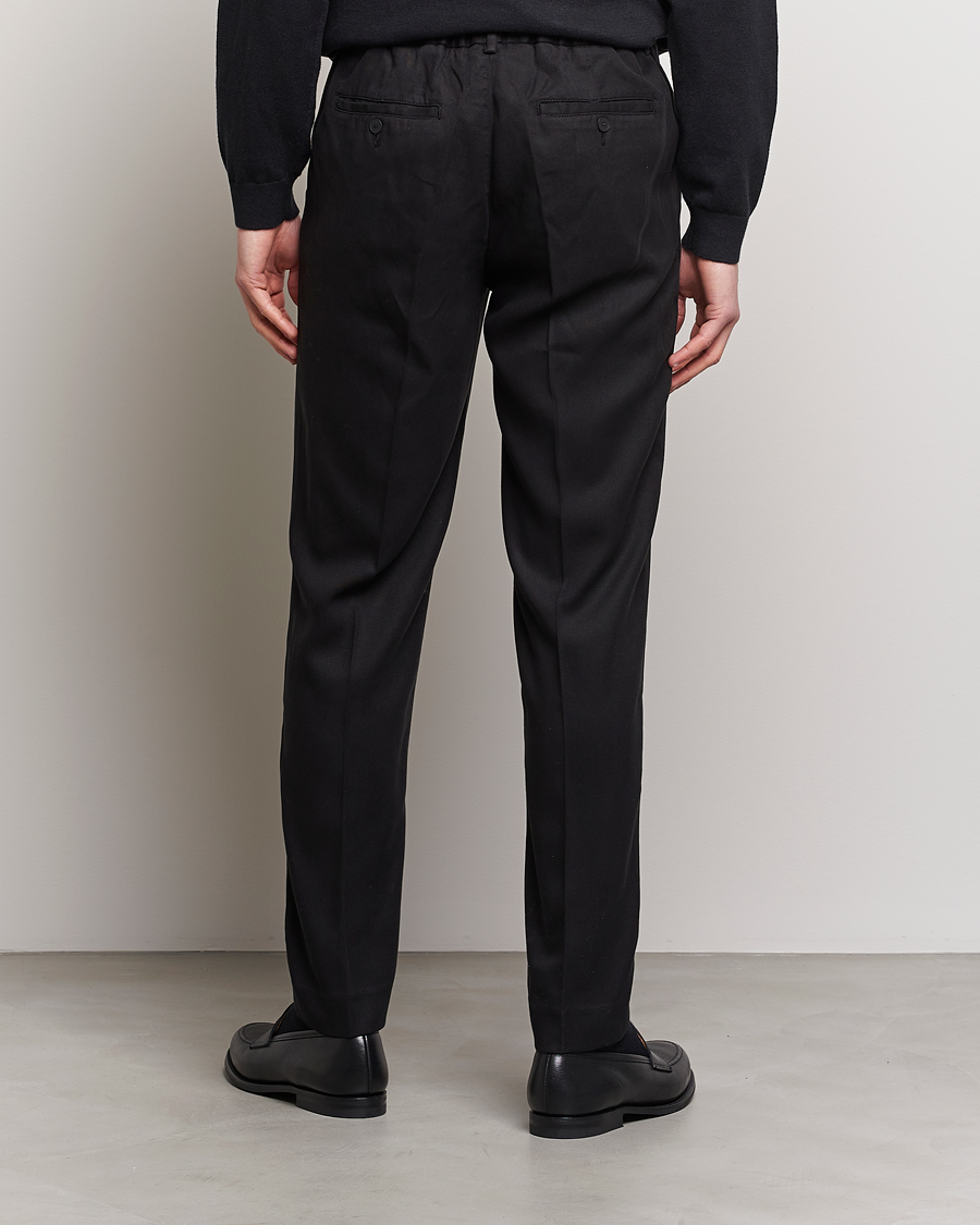 Herr | Byxor | A Day's March | Smart Trouser Tencel Black