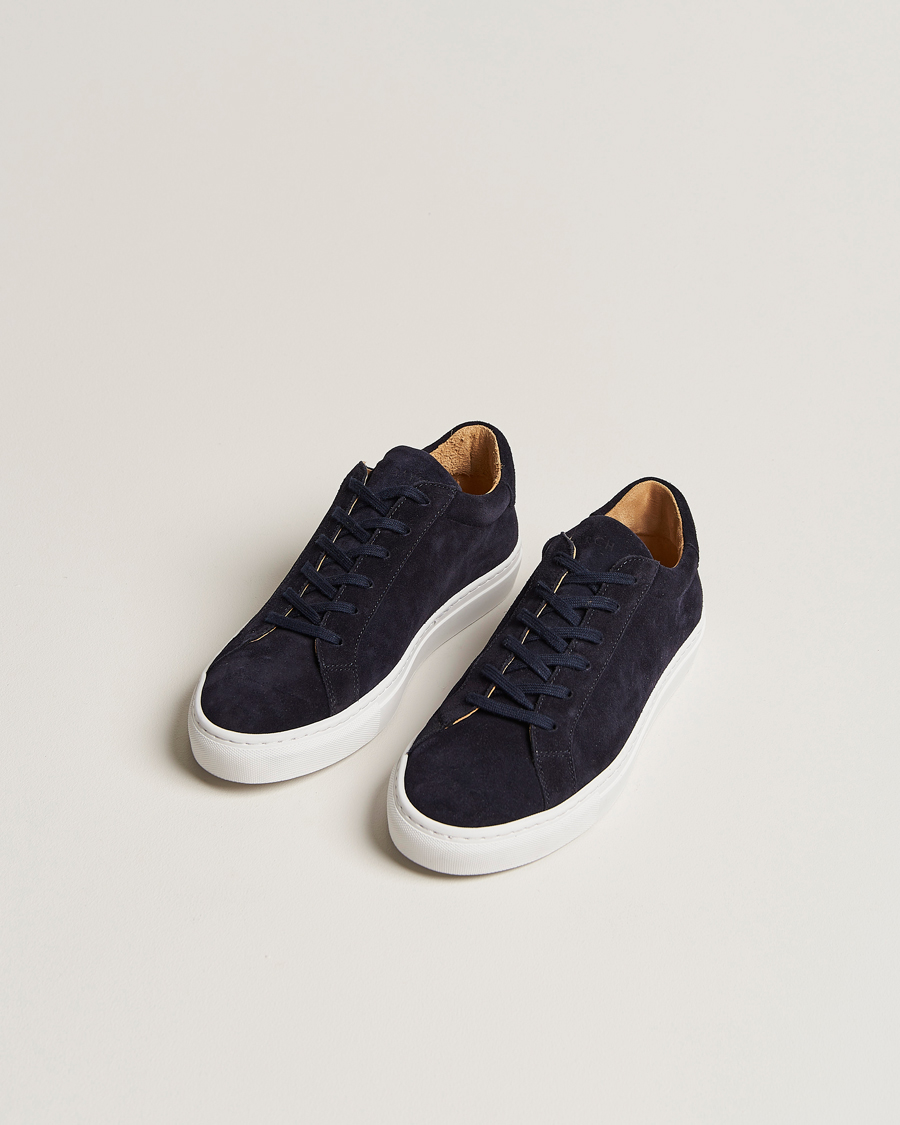 Herr | A Day's March | A Day's March | Marching Suede Sneaker Navy