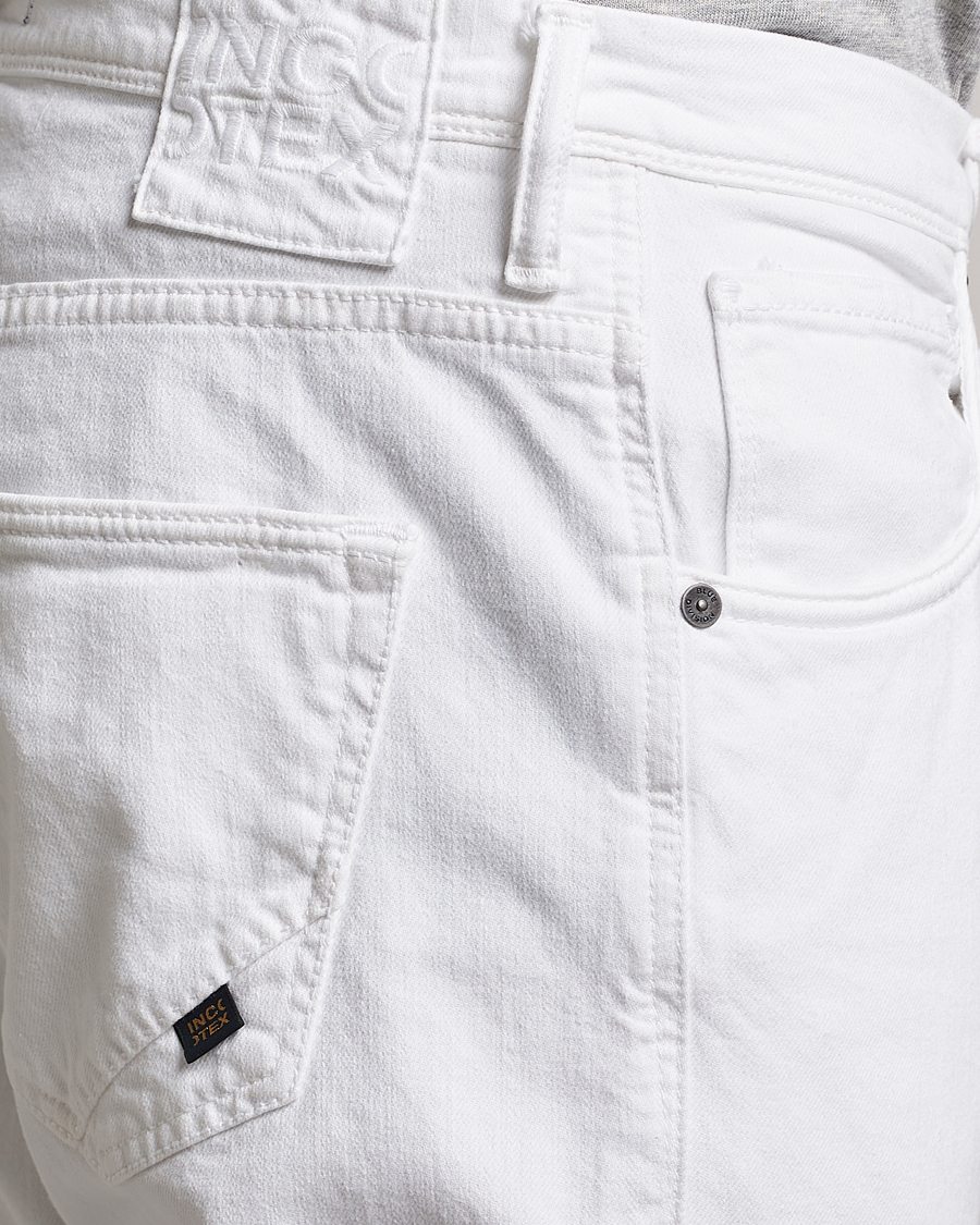 Herr | Byxor | Incotex | Cotton Stretch 5-Pocket Pants White