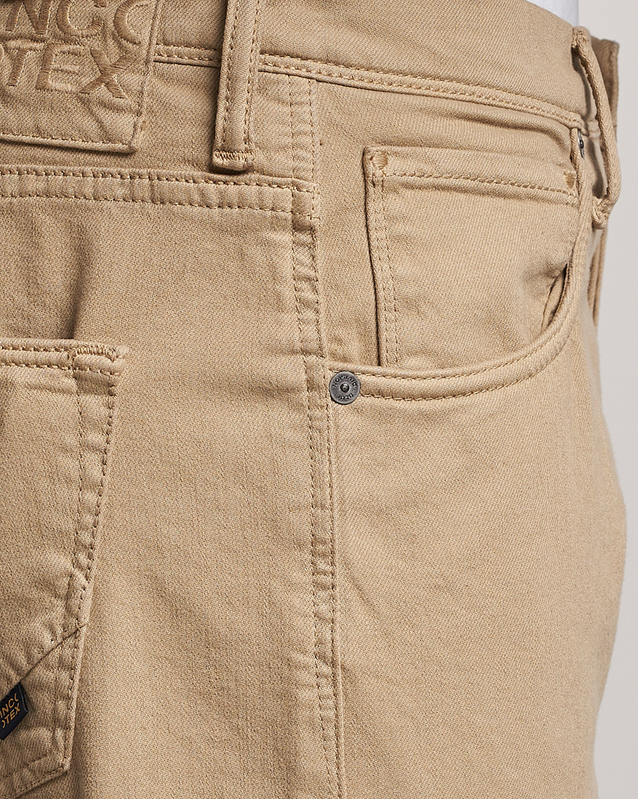 Herr | Byxor | Incotex | Cotton Stretch 5-Pocket Pants Beige