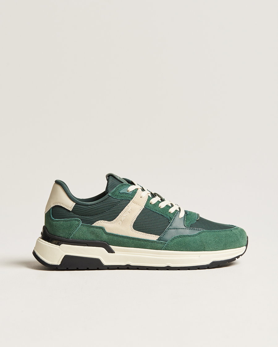 Herr | GANT Jeuton Running Sneaker Tartan Green | GANT | Jeuton Running Sneaker Tartan Green