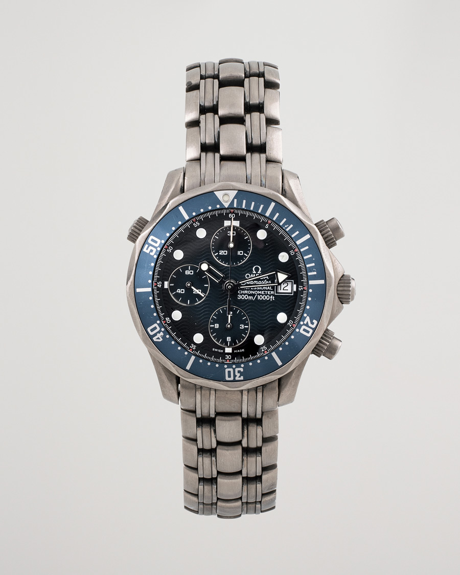 Herr | Omega Pre-Owned Seamaster Diver 300M Chrono 2298.80.00 Titan Blue | Omega Pre-Owned | Seamaster Diver 300M Chrono 2298.80.00 Titan Blue