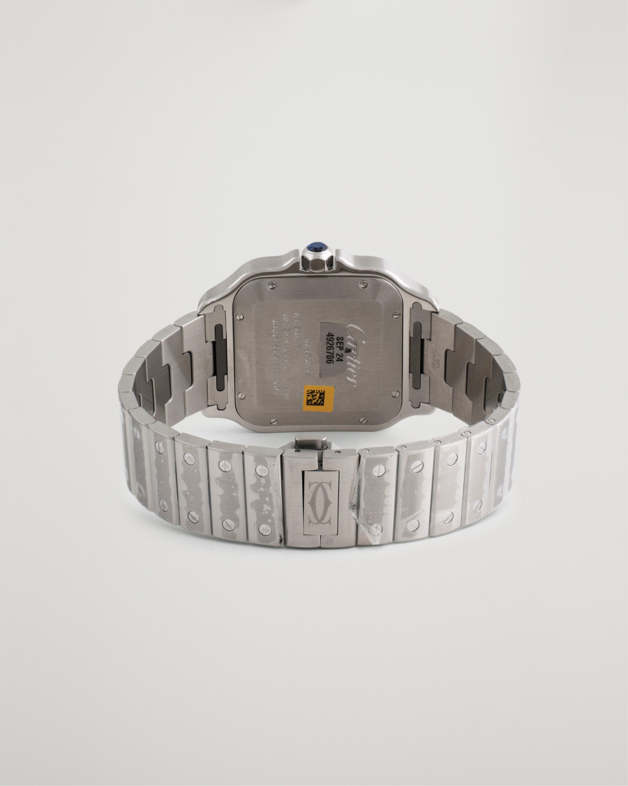 Herr | Pre-Owned & Vintage Watches | Cartier Pre-Owned | Santos De Cartier WSSA0018 Steel Silver