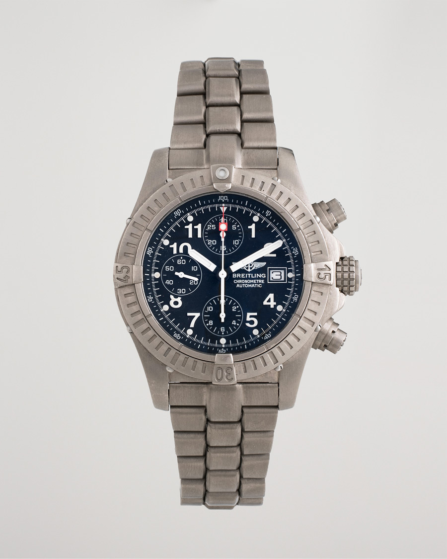 Herr | Breitling Pre-Owned Avenger Steel Black | Breitling Pre-Owned | Avenger Steel Black
