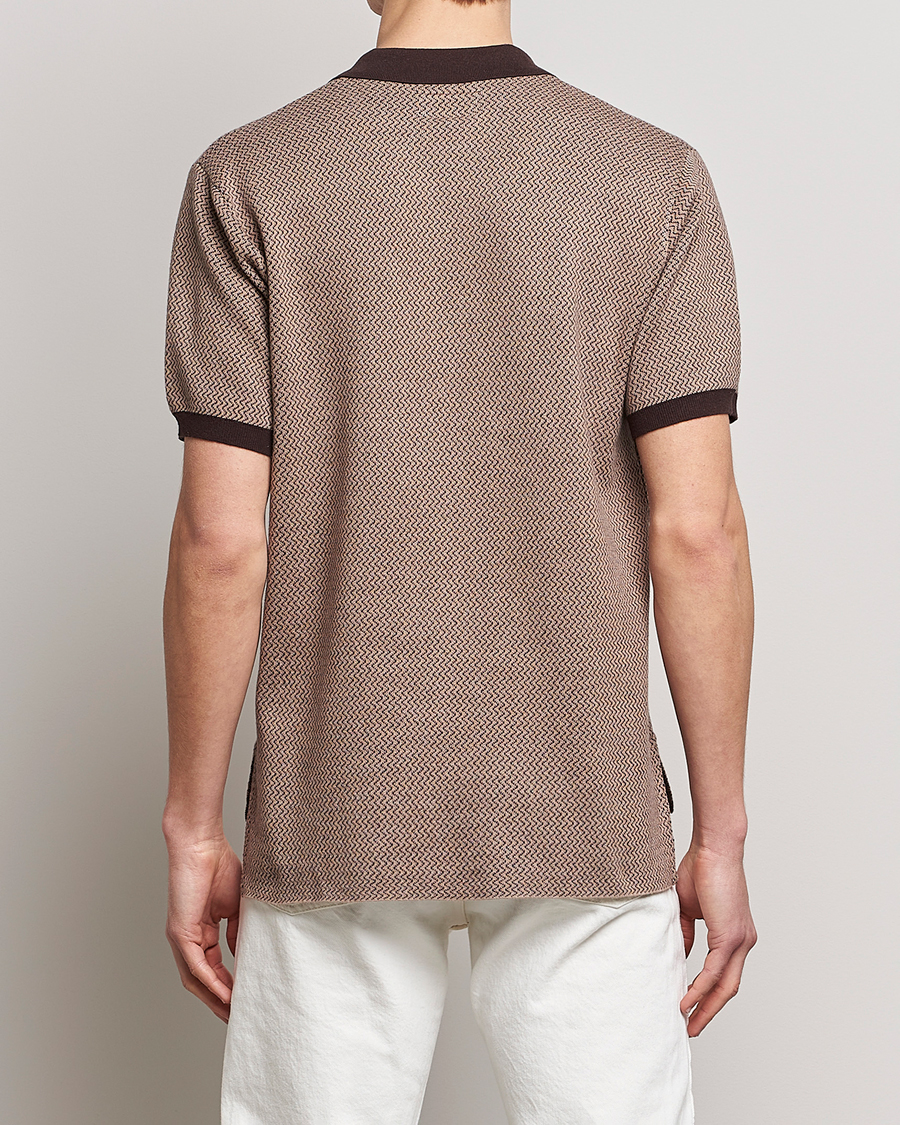 Herr | Pikéer | BEAMS PLUS | Two-Tone Jacquard Polo Brown