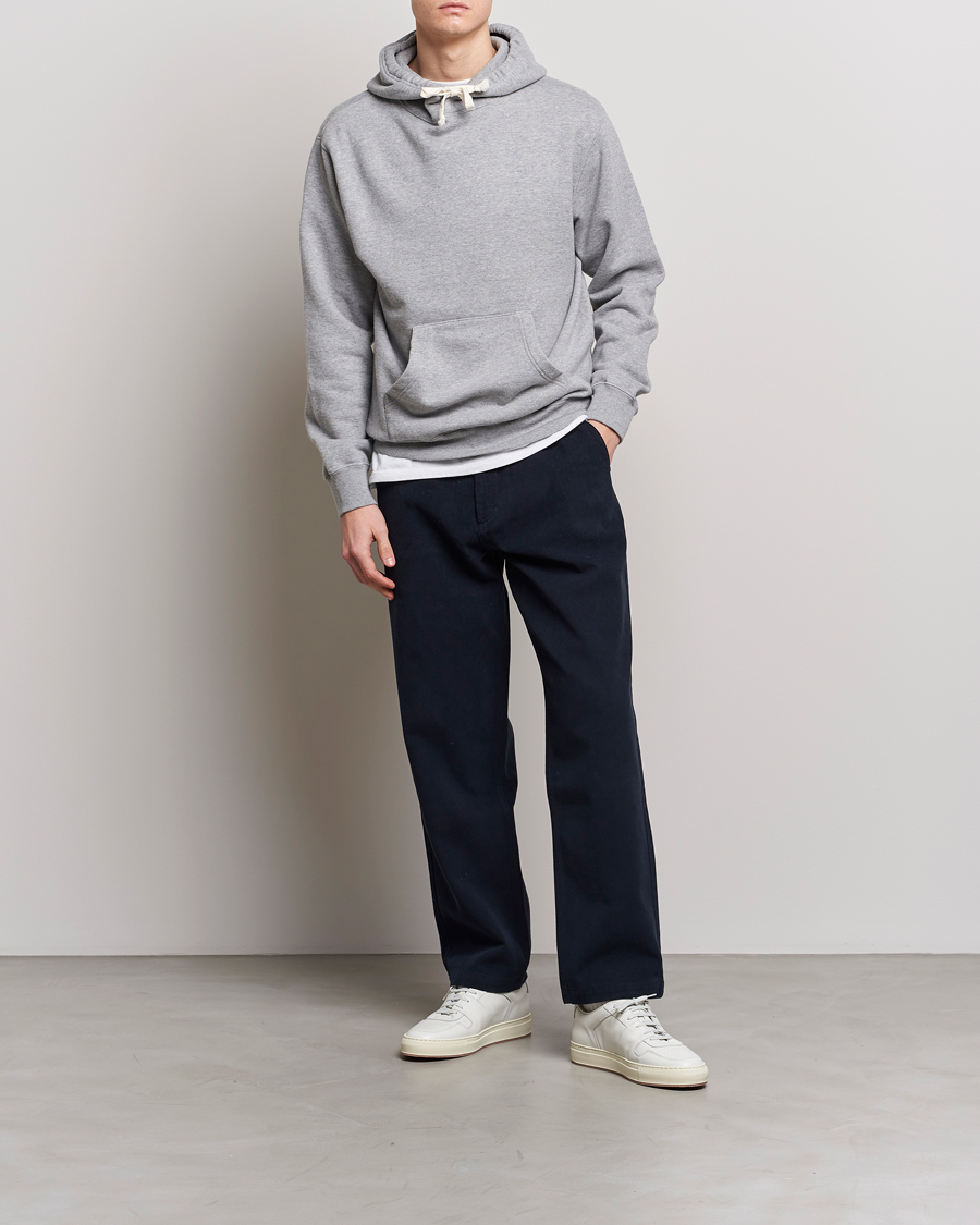 Herr | Tröjor | BEAMS PLUS | Japanese Cotton Hoodie Heather Grey