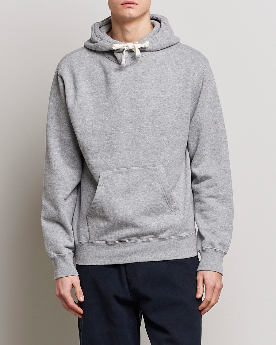 Herr | Tröjor | BEAMS PLUS | Japanese Cotton Hoodie Heather Grey