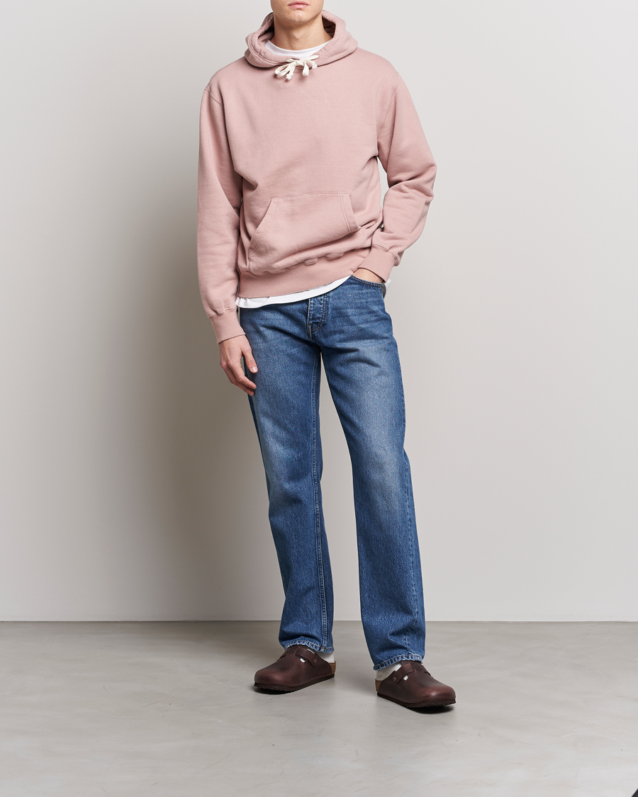 Herr | Tröjor | BEAMS PLUS | Japanese Cotton Hoodie Pink