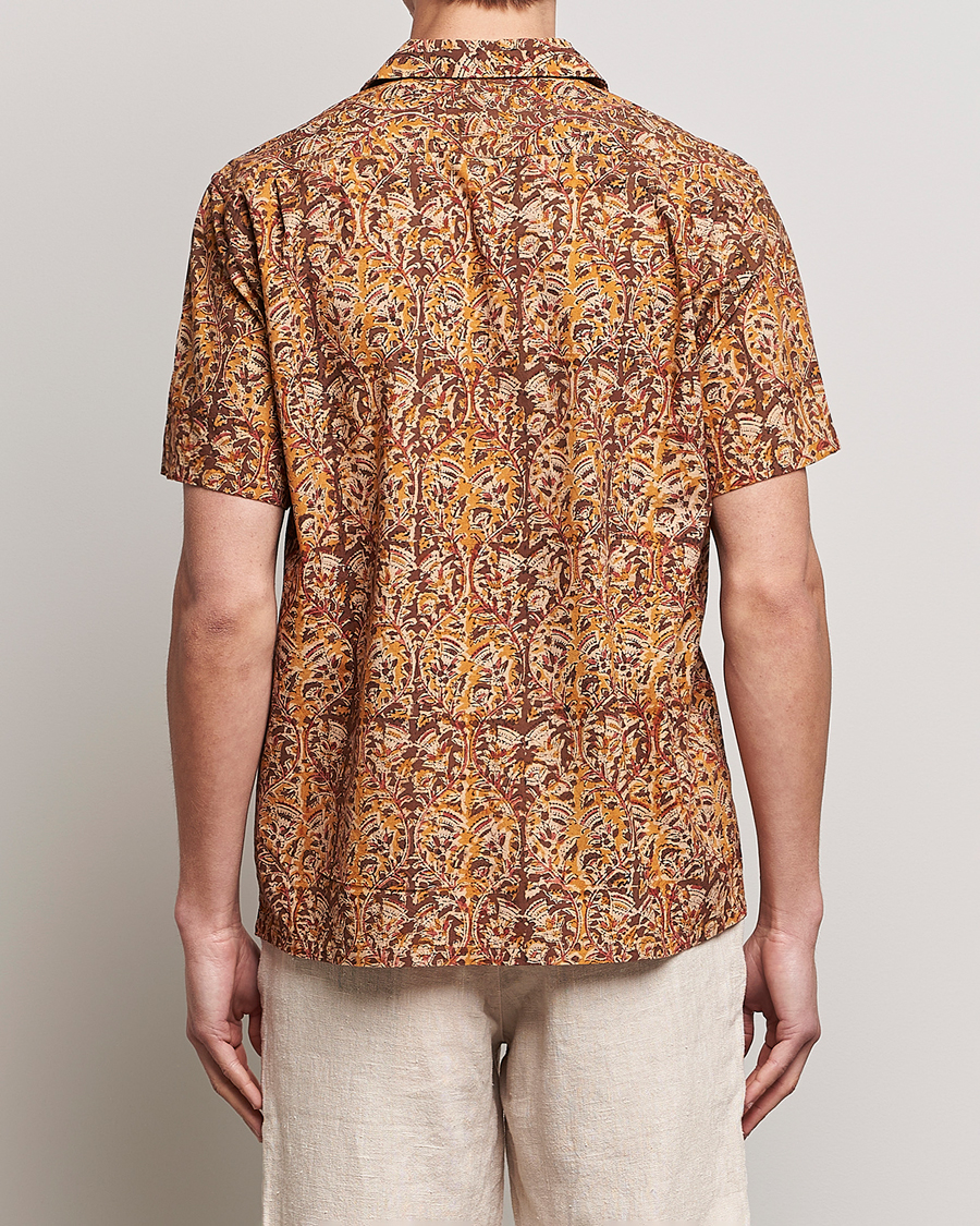 Herr | Skjortor | BEAMS PLUS | Block Print Camp Shirt Brown