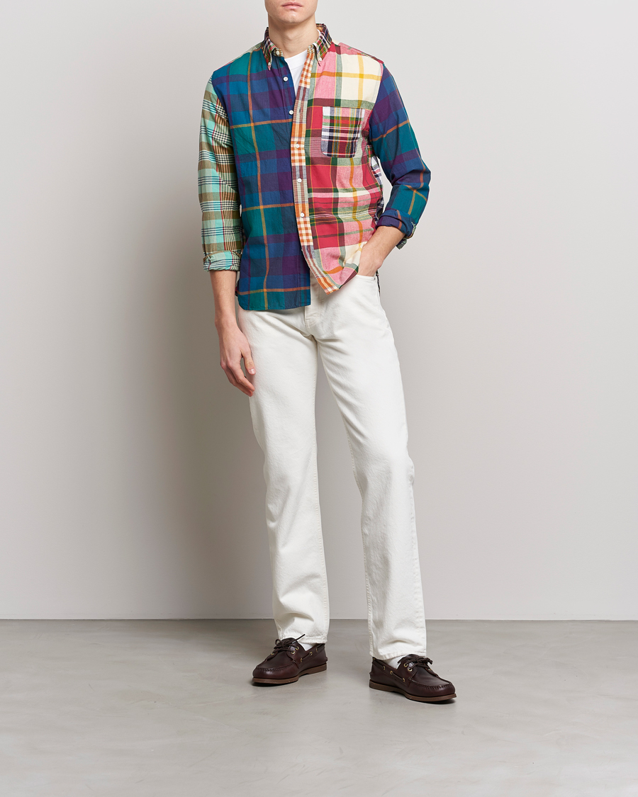 Herr | Skjortor | BEAMS PLUS | Indian Madras Button Down Shirt Multicolor