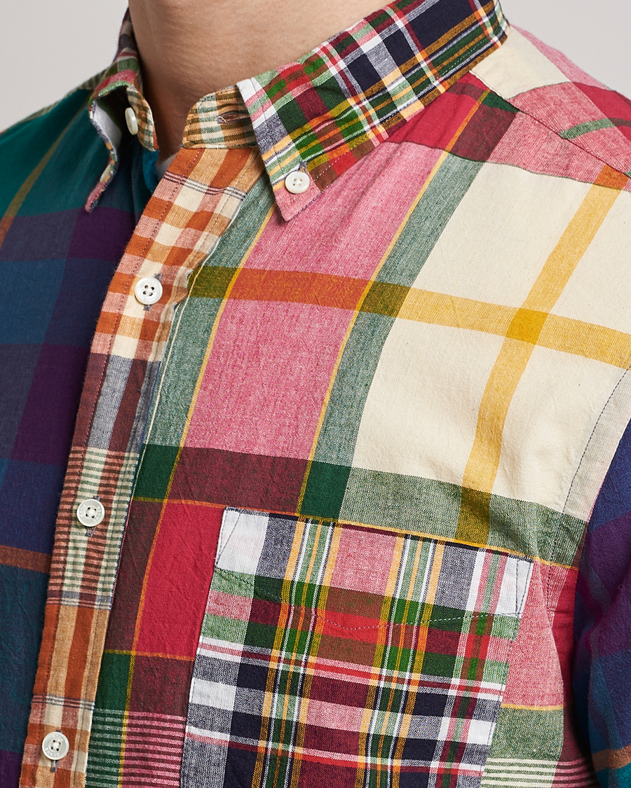 Herr | Skjortor | BEAMS PLUS | Indian Madras Button Down Shirt Multicolor