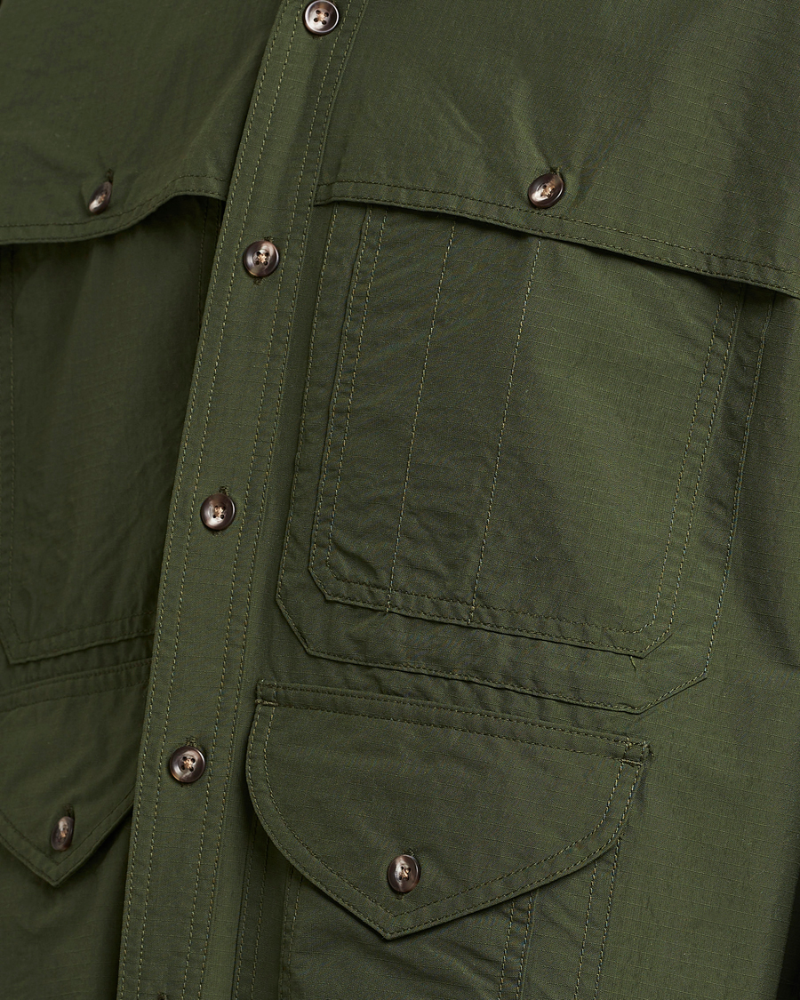 Herr | Skjortor | BEAMS PLUS | Nylon Ripstop Adventure Shirt Olive