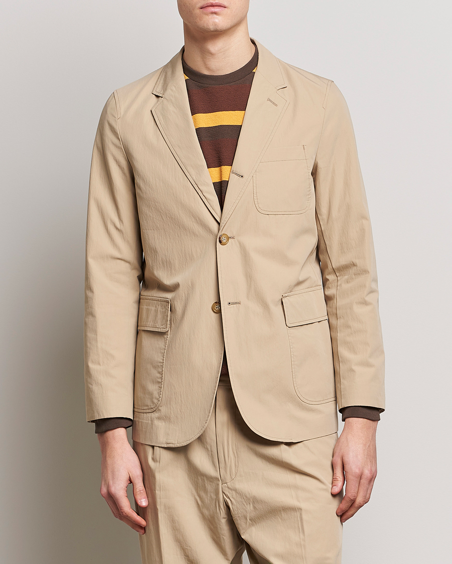 Herr | Bomullskavajer | BEAMS PLUS | Comfort Cloth Travel Jacket Beige