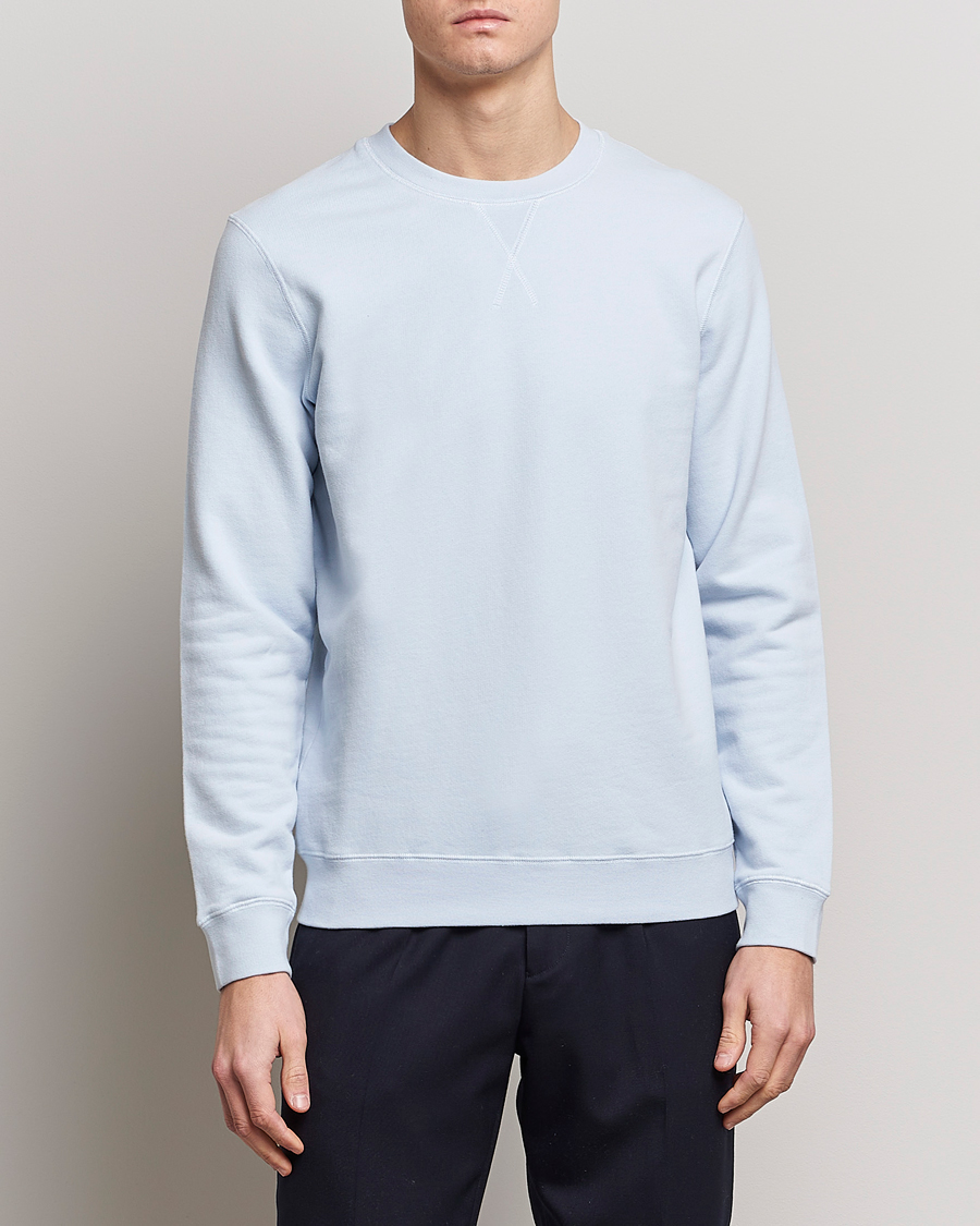 Herr |  | Sunspel | Loopback Sweatshirt Pastel Blue