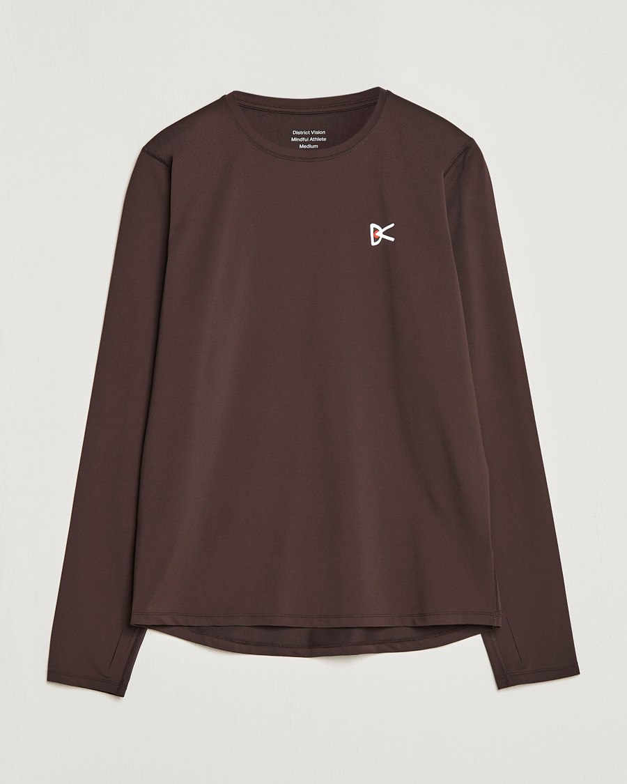 Herr | T-Shirts | District Vision | Deva-Tech Long Sleeve T-Shirt Cacao