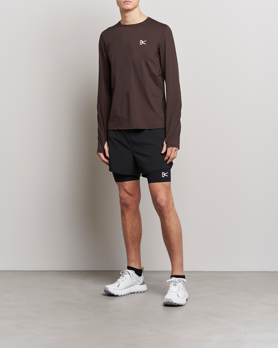 Herr | T-Shirts | District Vision | Deva-Tech Long Sleeve T-Shirt Cacao