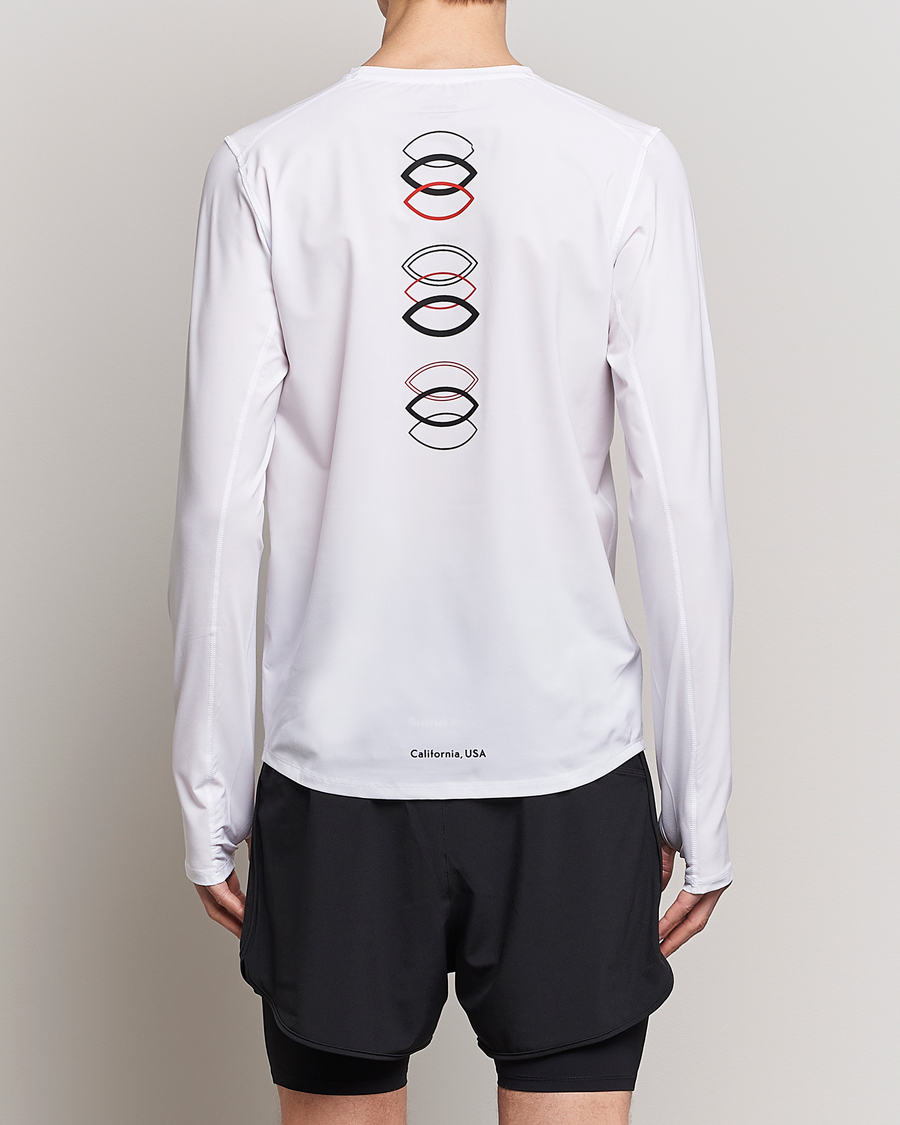 Herr | T-Shirts | District Vision | Palisade Long Sleeve Trail Shirt White