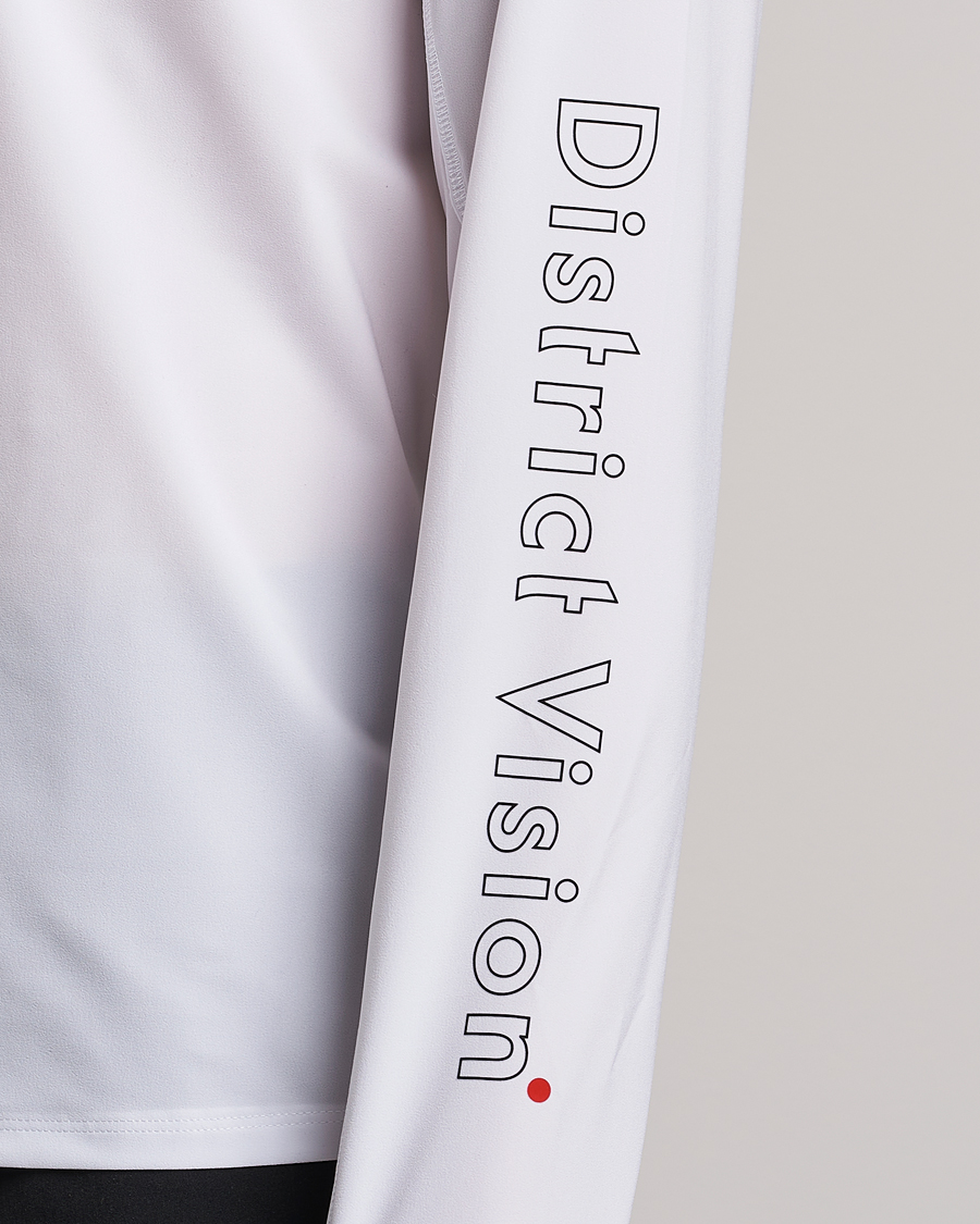 Herr | T-Shirts | District Vision | Palisade Long Sleeve Trail Shirt White