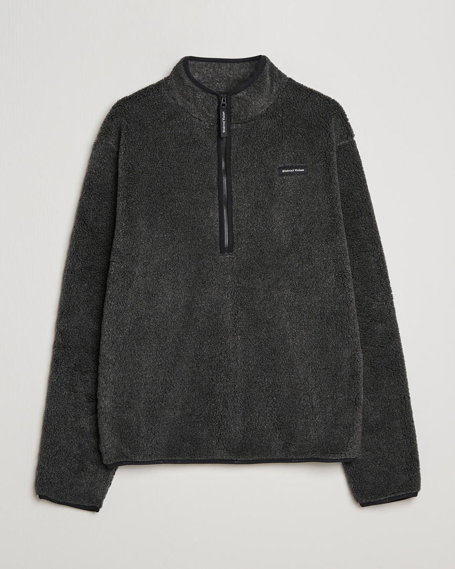 Herr | Tröjor | District Vision | Doug Half Zip Fleece Charcoal