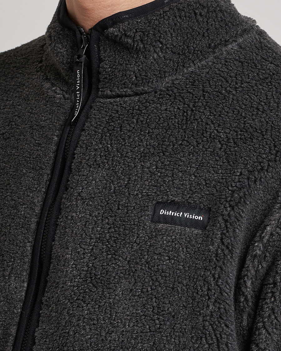 Herr | Tröjor | District Vision | Doug Half Zip Fleece Charcoal