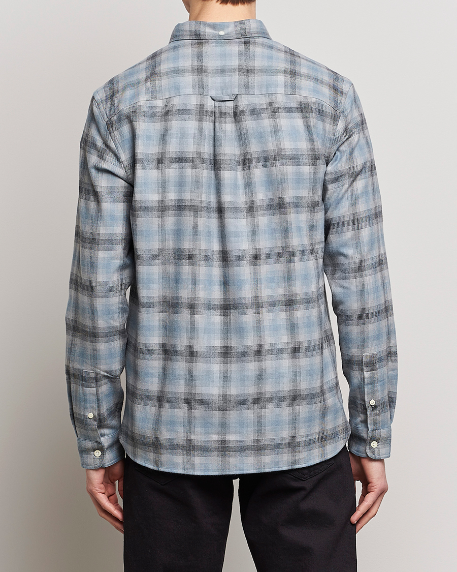 Herr | Skjortor | Lyle & Scott | Button Down Flannel Shirt Cold Grey