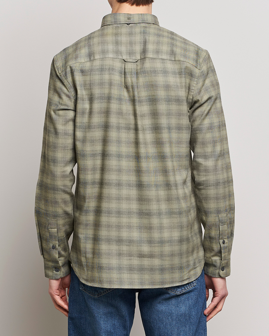 Herr | Skjortor | Lyle & Scott | Button Down Flannel Shirt Sea Weed