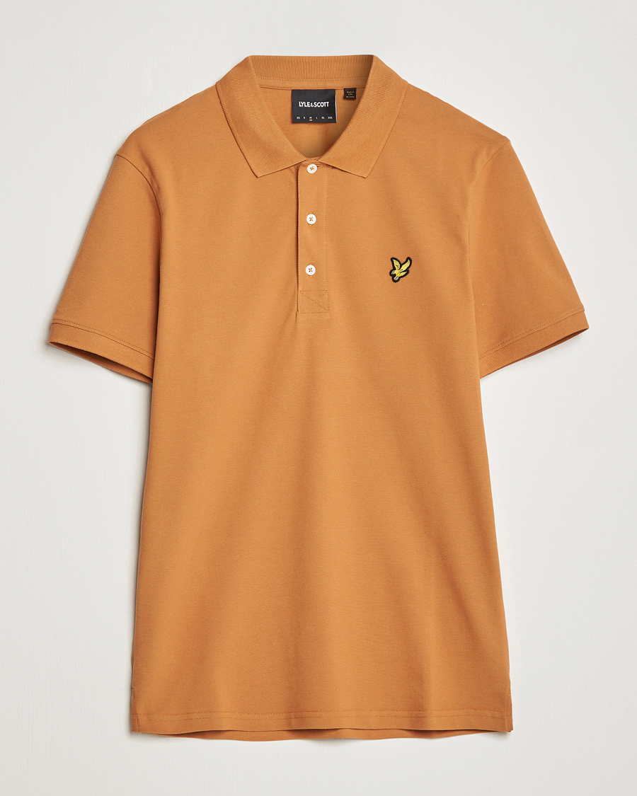 Herr | Pikéer | Lyle & Scott | Plain Pique Polo Salt Burne