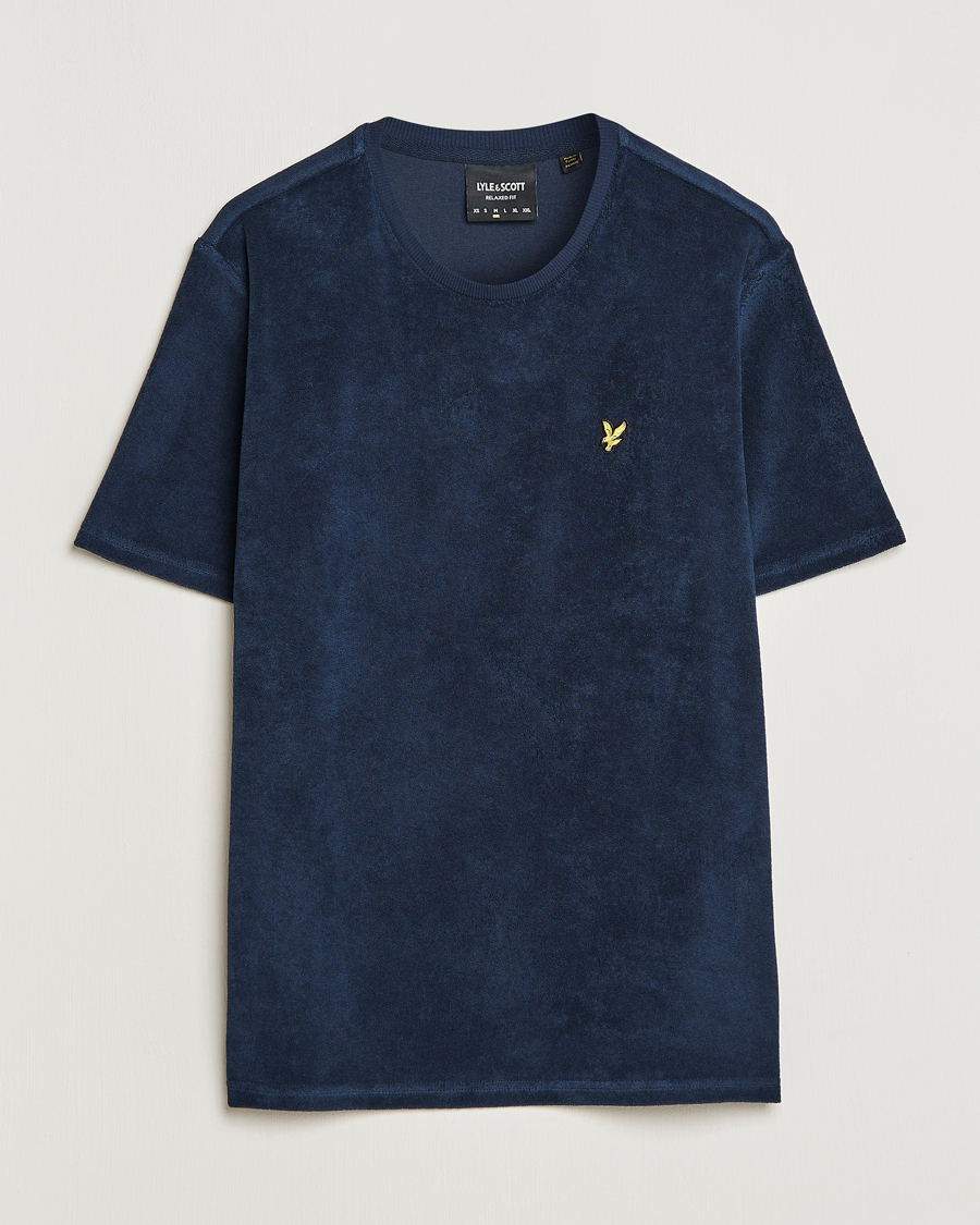Herr | T-Shirts | Lyle & Scott | Terry T-Shirt Dark Navy