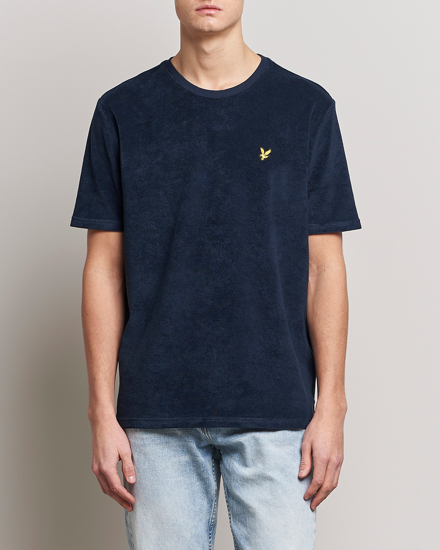 Herr | Terry | Lyle & Scott | Terry T-Shirt Dark Navy