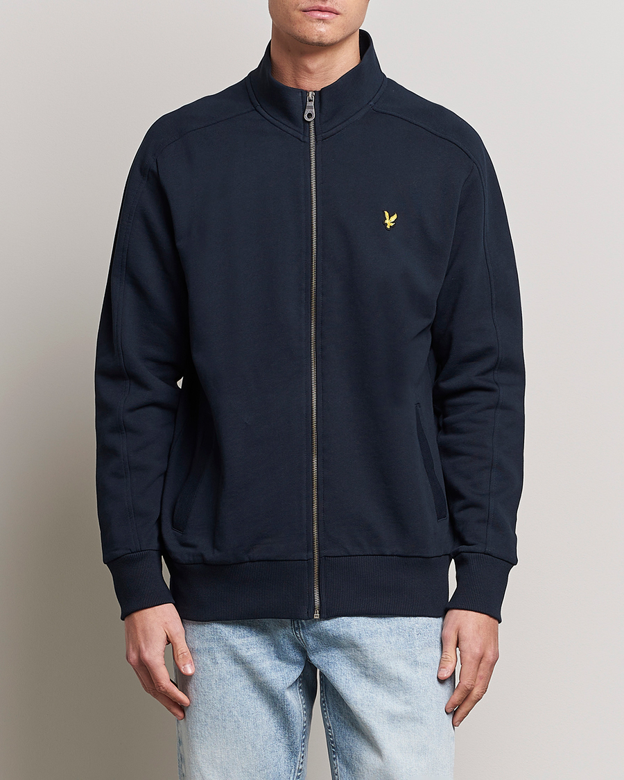 Herr | Full-zip | Lyle & Scott | Track Full Zip Sweater Dark Navy