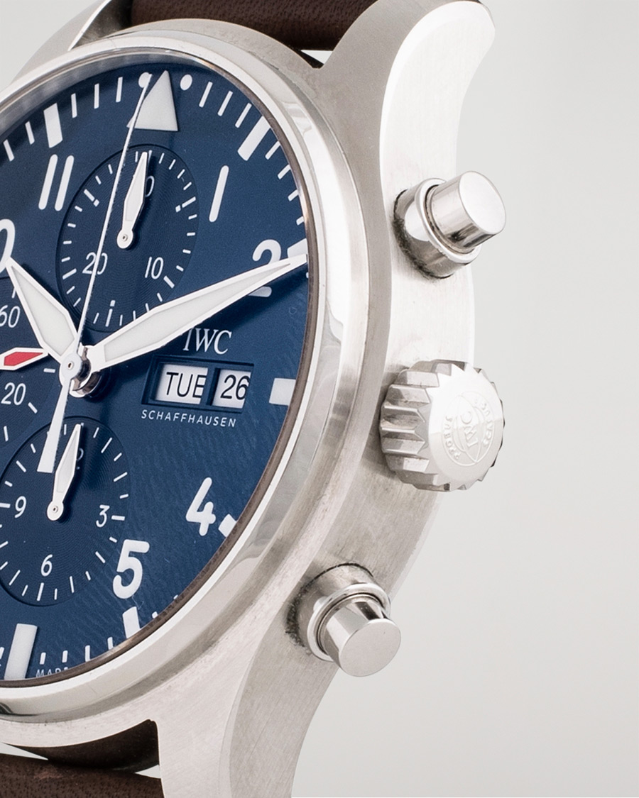 Herr | Pre-Owned & Vintage Watches | IWC Pre-Owned | Le Petit Prince Chronograph IW377714 Steel Blue