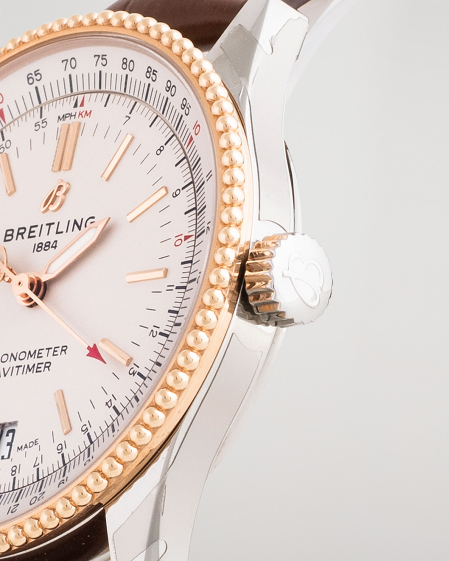 Herr | Pre-Owned & Vintage Watches | Breitling Pre-Owned | Navitimer38 U17325211G1P1 Steel White