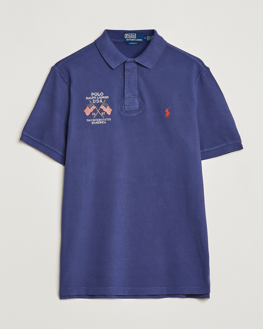 Herr | Pikéer | Polo Ralph Lauren | Classic Fit Flag Polo Boathouse Navy