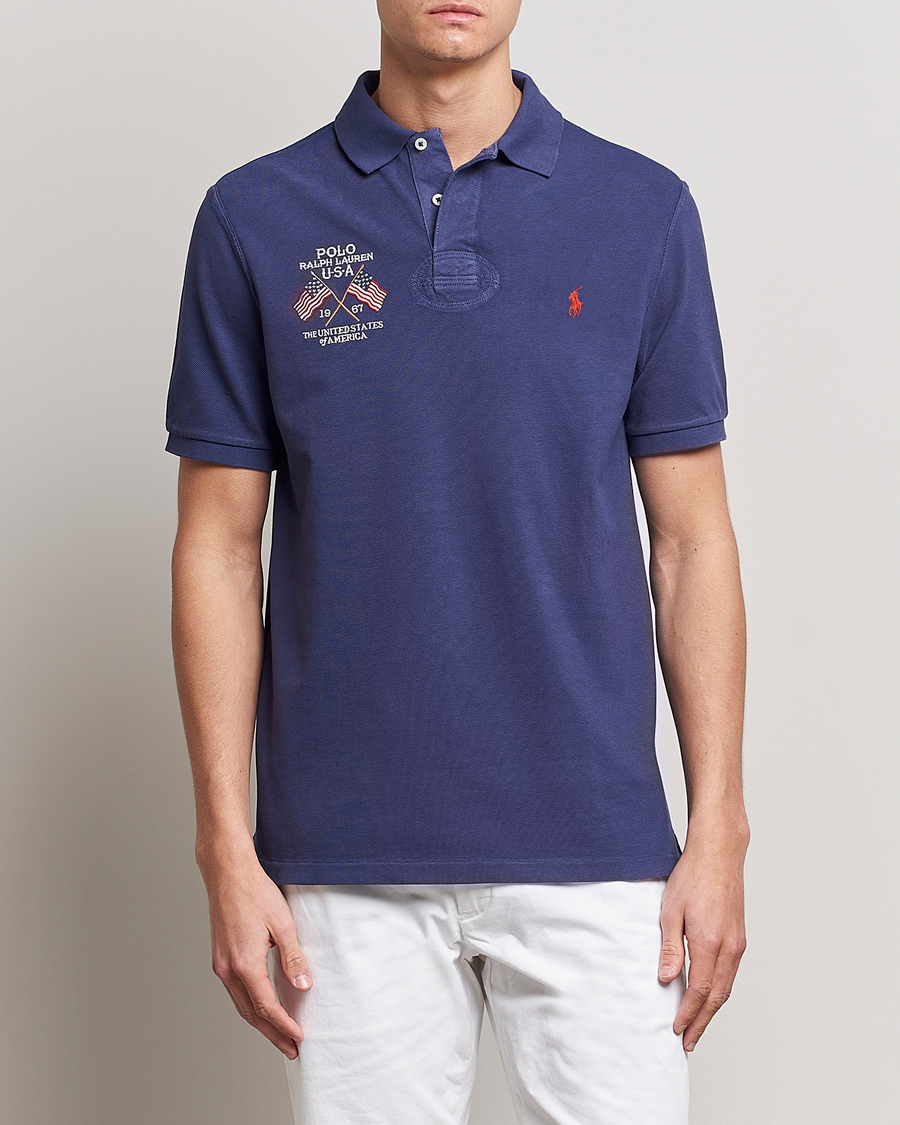 Herr | Pikéer | Polo Ralph Lauren | Classic Fit Flag Polo Boathouse Navy