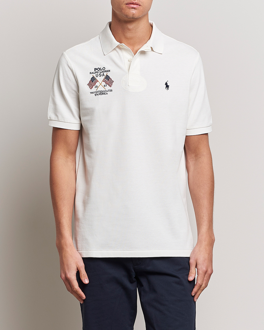 Herr |  | Polo Ralph Lauren | Classic Fit Flag Polo Nevis White