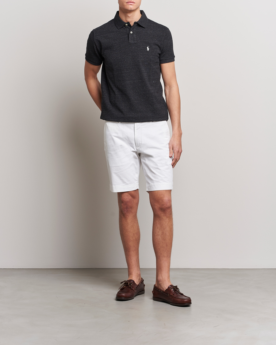 Herr | Pikéer | Polo Ralph Lauren | Custom Slim Fit Polo Black Marl Heather