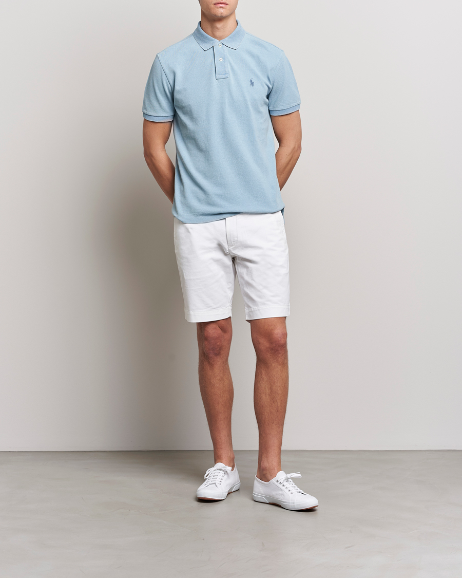 Herr | Pikéer | Polo Ralph Lauren | Custom Slim Fit Polo Light Indigo