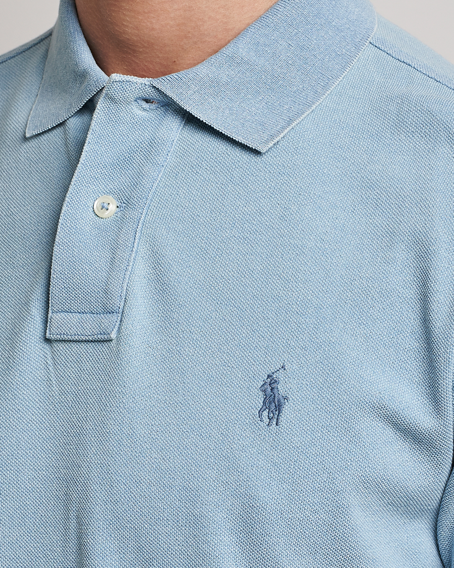 Herr | Pikéer | Polo Ralph Lauren | Custom Slim Fit Polo Light Indigo