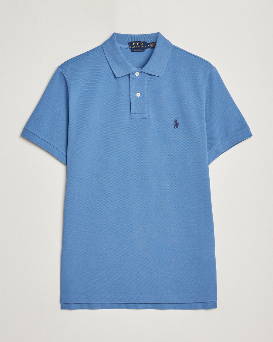 Herr | Pikéer | Polo Ralph Lauren | Custom Slim Fit Polo French Blue
