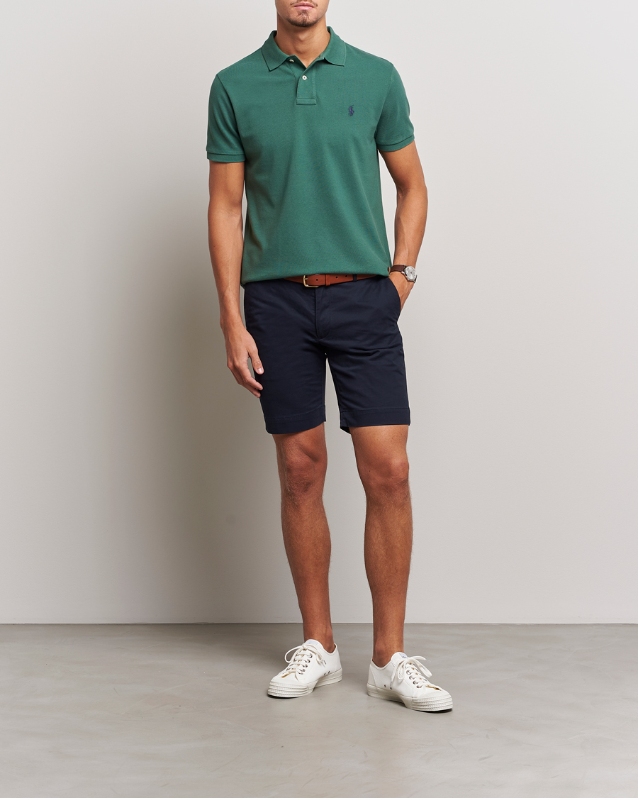 Herr | Pikéer | Polo Ralph Lauren | Custom Slim Fit Polo Washed Forest